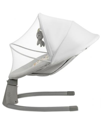 Електрическа люлка и шезлонг Kinderkraft - Lumi 2, Light grey - 6