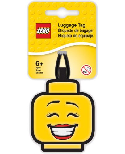 Етикет за багаж Lego Wear - за момиче, жълт - 1