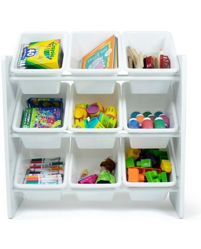 Етажерка с 9 кутии за играчки и книжки Ginger Home - Бяла - 5