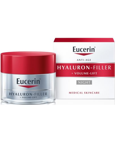 Eucerin Hyaluron-Filler + Volume-Lift Нощен крем, 50 ml - 1