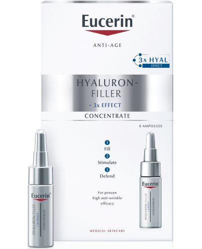 Eucerin Hyaluron-Filler Концентрат за лице, 6 x 5 ml - 1