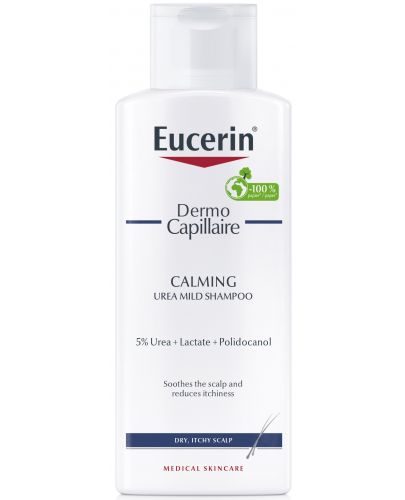 Eucerin DermoCapillaire Успокояващ шампоан с 5% урея, 250 ml - 1