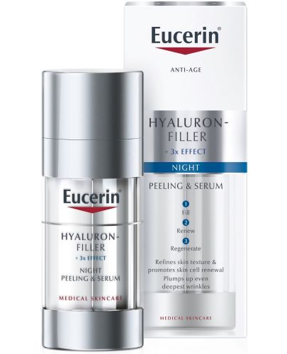 Eucerin Hyaluron-Filler Нощен пилинг & серум, 30 ml - 2
