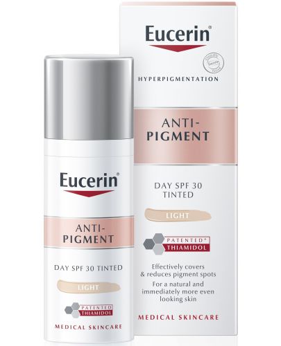 Eucerin Anti-Pigment Оцветен днeвен крем, SPF 30, Светъл, 50 ml - 1