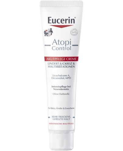 Eucerin AtopiControl Интензивен успокояващ крем, 40 ml - 1