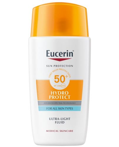 Eucerin Sun Слънцезащитен ултралек флуид за лице Hydro Protect, SPF 50+, 50 ml - 1