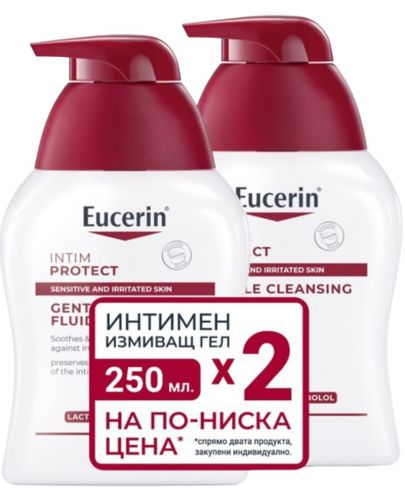  Eucerin pH5 Комплект - Интимен душ гел, 2 х 250 ml - 1