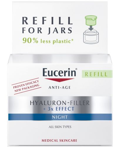 Eucerin Hyaluron-Filler Пълнител за нощен крем, 50 ml - 1