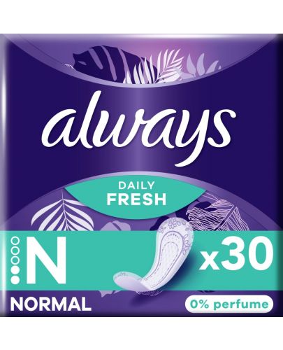 Ежедневни дамски превръзки без аромат Always - 30 броя - 1