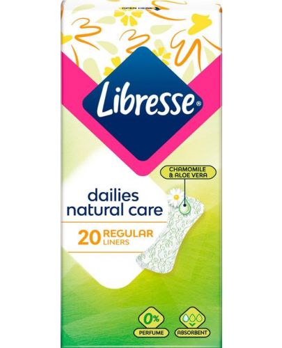 Ежедневни превръзки Libresse - Natural Care, 20 броя - 1