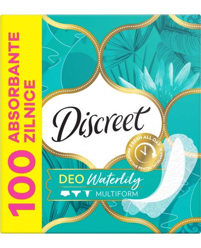 Ежедневни превръзки Discreet Deo - Водна лилия, 100 броя - 1