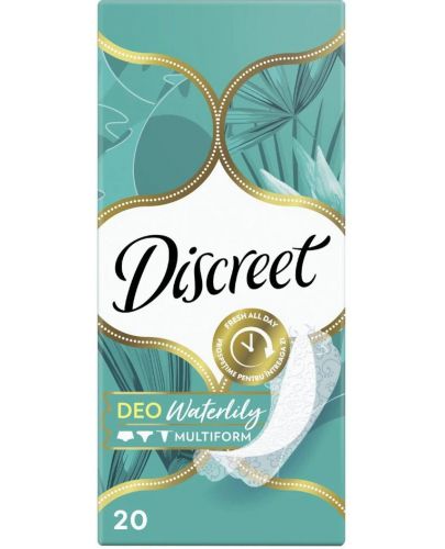 Ежедневни превръзки Discreet Deo - Водна лилия, 20 броя - 1