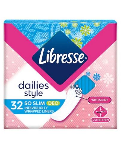 Ежедневни превръзки Libresse - So slim Deo, 32 броя - 1