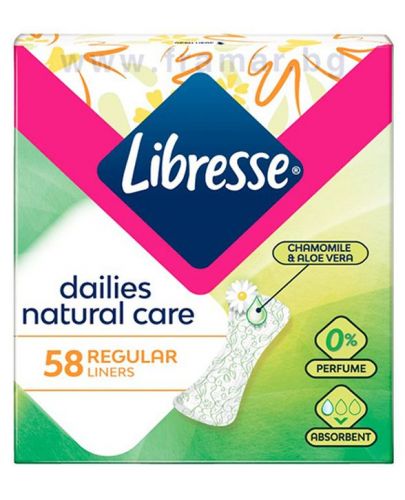 Ежедневни превръзки Libresse - Natural Care, 58 броя - 1
