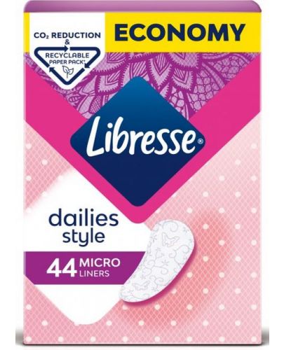 Ежедневни превръзки Libresse - Micro refill, 44 броя - 1