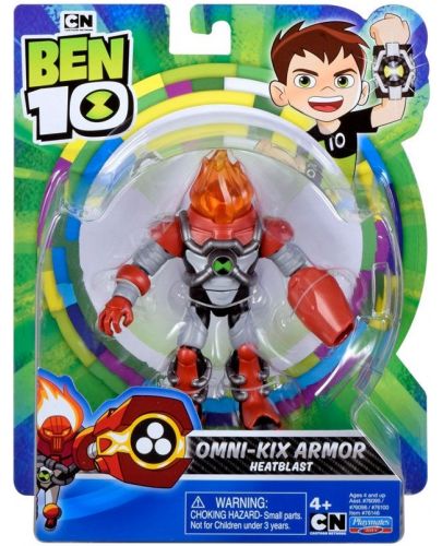 Фигурка Playmates Ben 10 - Omni-kix Heatblast, базова - 1