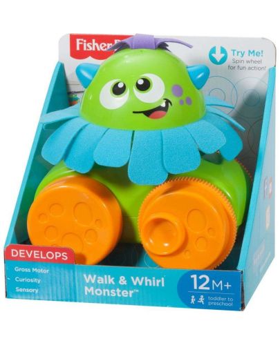 Детска играчка за дърпане Fisher Price - Шареното чудовище - 8