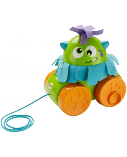 Детска играчка за дърпане Fisher Price - Шареното чудовище - 1