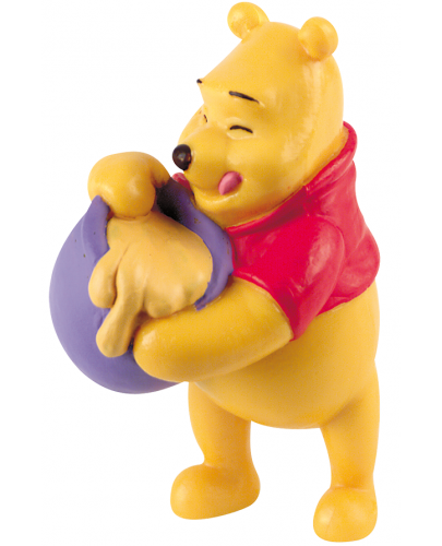 Фигурка Bullyland Winnie The Pooh - Мечо Пух с гърненце мед - 1