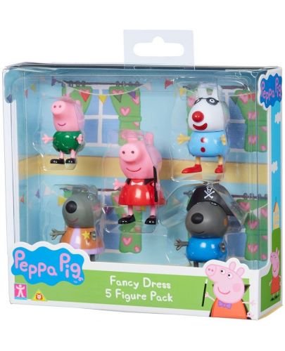 Фигури Peppa Pig - Пепа и приятели, 5 броя - 2