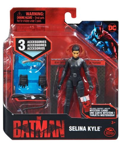 Фигура Spin Master DC Batman - Селина Кайл, с аксесоари, 10 cm - 1