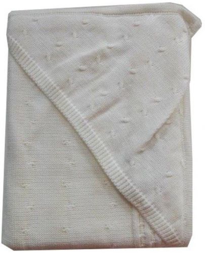 Бебешко одеяло с качулка EKO - Eкрю, 90 x 90 cm - 1