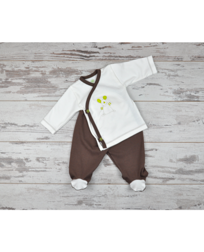 For Babies Сет Камизолка и ританки - Мишле размер 3-6 месеца - 1