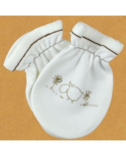 Бебешки ръкавички For Babies - Овчица - 1