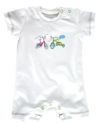 Бебешко гащеризонче с къс ръкав For Babies - Bikes, 1-3 месеца - 1