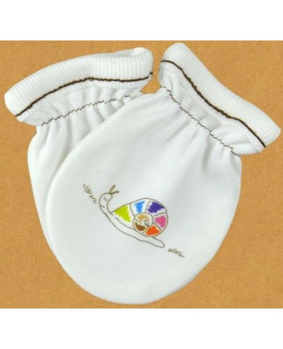 Бебешки ръкавички For Babies - Цветно охлювче - 1