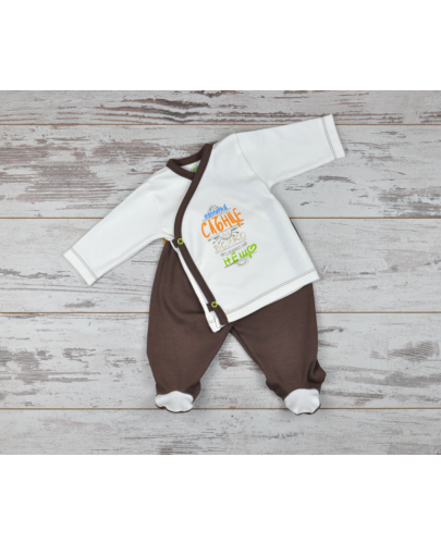 For Babies Сет Камизолка и ританки - Слънце размер 3-6 месеца - 1