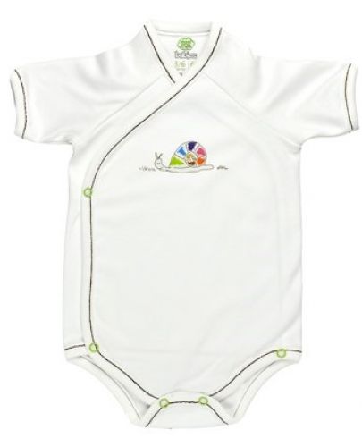 For Babies Боди камизолка с къс ръкав - Охлювче размер 3-6 месеца - 1