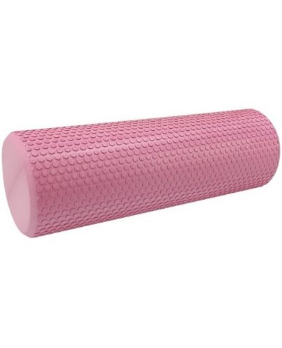 Фоумролер за пилатес и йога Maxima - С повърхност на пъпчици, 45 х 15 cm, розов - 1