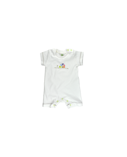 For Babies Бебешко гащеризонче с къс ръкав - Охлювче размер 3-6 месеца - 1