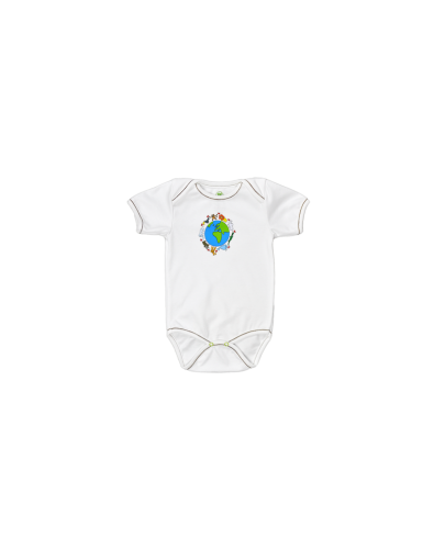 For Babies Боди с прехвърлено рамо - Global Изберете размер 3-6 месеца - 1
