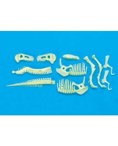 Фосфоресцираща фигурка Brainstorm Glow Dinos - Тиранозавър Рекс, скелет - 3