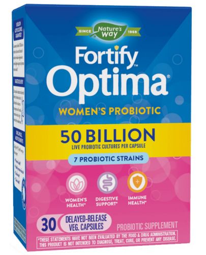 Fortify Optima Women's Probiotic 50 Billion, 30 капсули, Nature's Way - 1