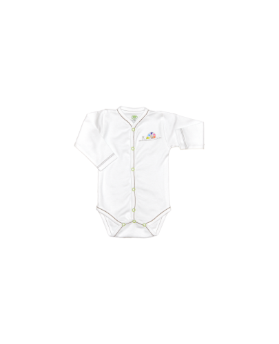 For Babies Боди с предно закопчаване и дълъг ръкав - Охлювче размер 12-18 месеца - 1