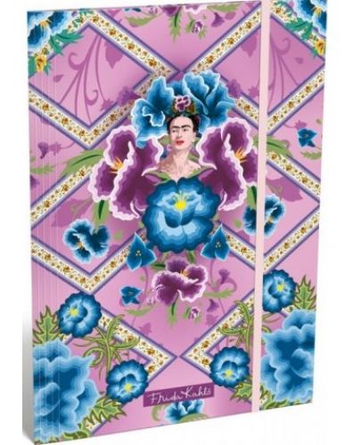 Папка с ластик A4 Lizzy Card - Frida Kahlo Purpura - 1