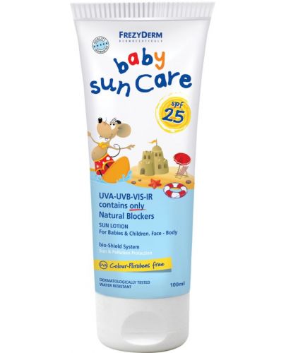 FrezyDerm Слънцезащитен лосион за деца Infant Sun Care, SPF 25, 100 ml - 1