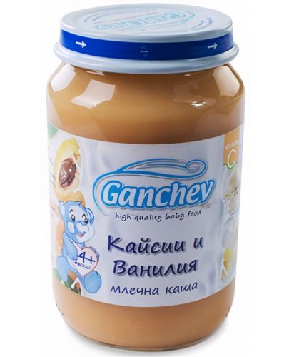 Млечна каша Ganchev - Кайсии и ванилия, 190 g - 1