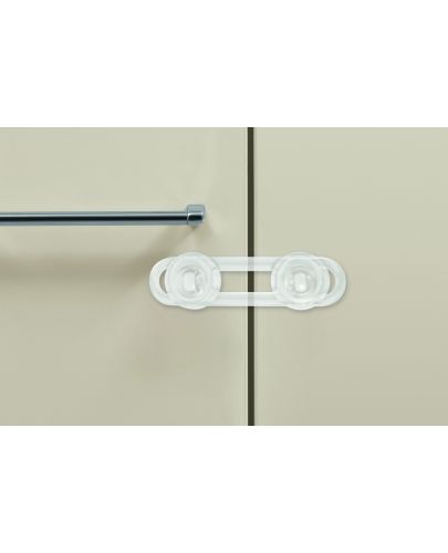 Гъвкаво устройство за заключване на шкаф Safety 1st - прозрачно, 2 броя - 2