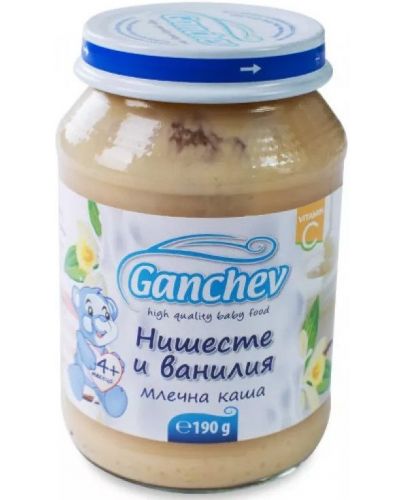 Млечна каша Ganchev - Нишесте и ванилия, 190 g - 1