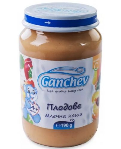 Млечна каша Ganchev - Плодове, 190 g - 1