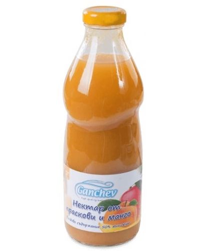 Нектар Ganchev - Праскови и манго, 750 ml - 1