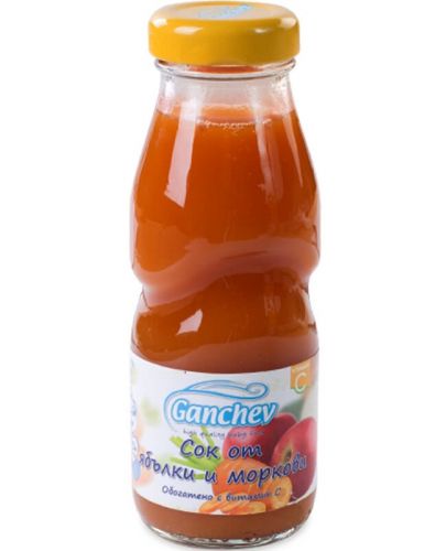 Сок Ganchev - Ябълка и морков, 250 ml - 1