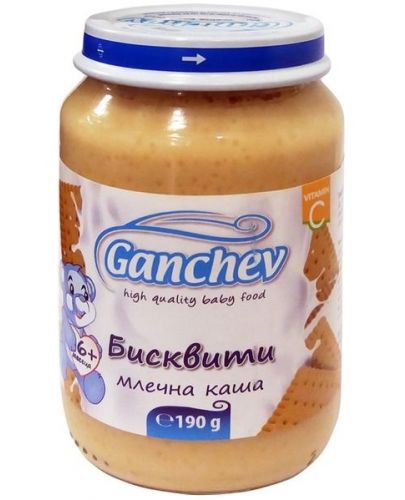 Млечна каша Ganchev - Бисквити, 190 g - 1