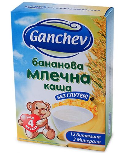 Млечна каша Ganchev - Бананова, 200 g - 1
