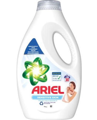 Гел за пране Ariel Baby - Sensitive Skin, 20 пранета, 1 l - 1