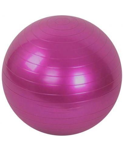 Гимнастическа топка Maxima - 80 cm, гладка, розова - 1